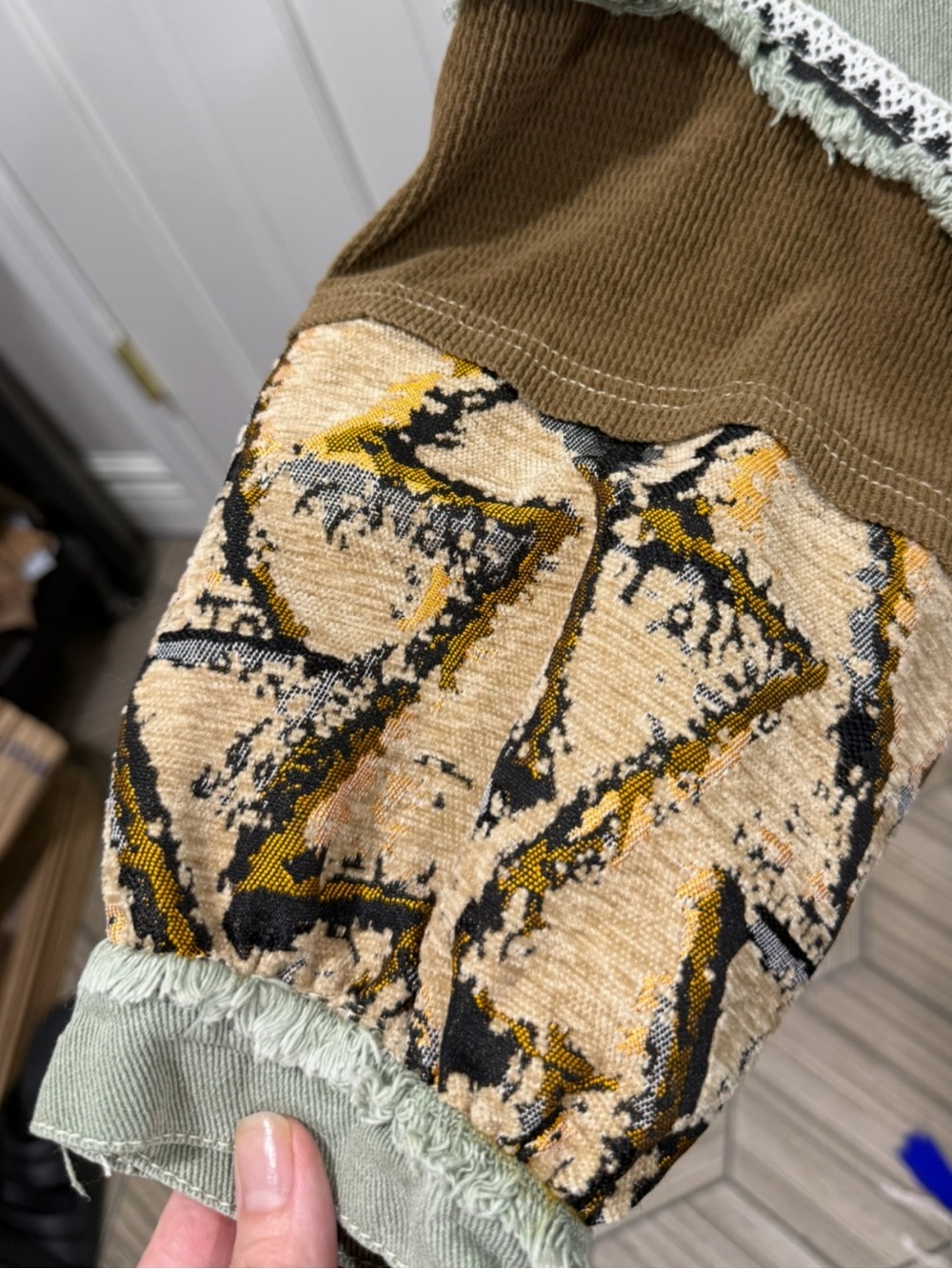 POL Bohemian Patchwork Western Tapestry/Corduroy Jacket - Picture 12 of 15